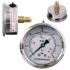 TC Technic glicerines nyomásmérő óra/manométer, 63mm, 1/4" hátsó csatlakozás, 0-6 Bar