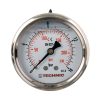 TC Technic glicerines nyomásmérő óra/manométer, 63mm, 1/4" hátsó csatlakozás, 0-16 Bar