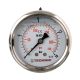 TC Technic glicerines nyomásmérő óra/manométer, 63mm, 1/4" hátsó csatlakozás, 0-16 Bar
