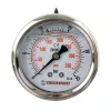 TC Technic glicerines nyomásmérő óra/manométer, 63mm, 1/4" hátsó csatlakozás, 0-25 Bar