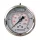 TC Technic glicerines nyomásmérő óra/manométer, 63mm, 1/4" hátsó csatlakozás, 0-25 Bar