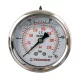 TC Technic glicerines nyomásmérő óra/manométer, 63mm, 1/4" hátsó csatlakozás, 0-25 Bar
