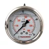TC Technic glicerines nyomásmérő óra/manométer, 63mm, 1/4" hátsó csatlakozás, 0-40 Bar