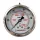 TC Technic glicerines nyomásmérő óra/manométer, 63mm, 1/4" hátsó csatlakozás, 0-1000 Bar