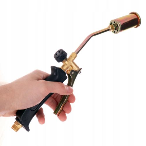 Leégető készülék, gázégő cserzéshez tömlővel, 3 fúvókával tetőfedőknek TC TEchnic UP303