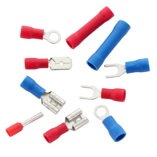 Blankoló és krimpelő fogó + érvéghüvelyek és kötegelők, 260 darabos készlet TC Technic DN-F1339