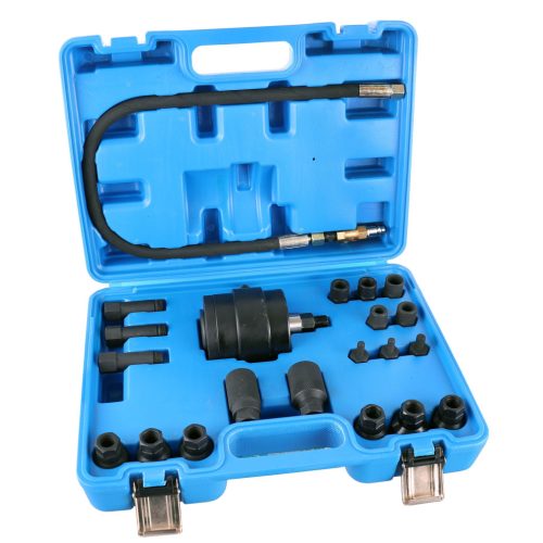 Pneumatikus injektor lehúzó készlet, adapterekkel műanyag kofferben (22 db-os) TC Technic D2028 