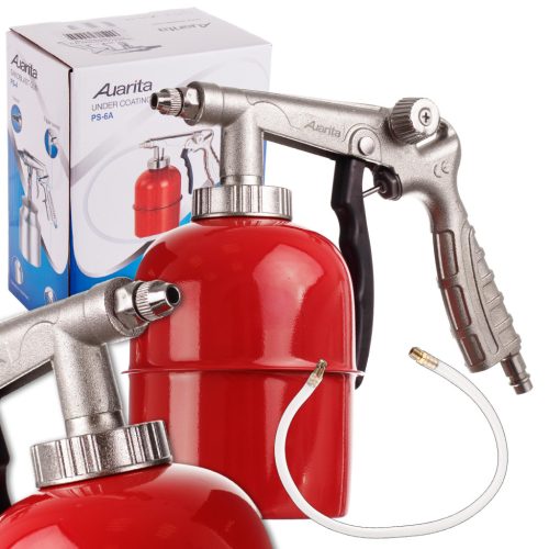 Auarita PS-6A Alvázvédő Pisztoly Készlet - 2 Fúvókával és Csővel, 150 l/perc, 15 bar Maximális Nyomás