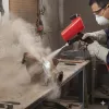TC Technic homokfúvó és szódaszóró pisztoly felső tartállyal - gravitációs - 6 mm