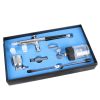 Professzionális Airbrush 3 fúvókával, 2 tartállyal és gyorscsatlakozóval - TC Technic HS-34KT