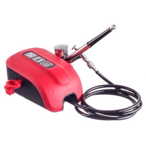 Mini airbrush készlet kompresszorral, festékszóróval és festékekkel TC Technic - C111