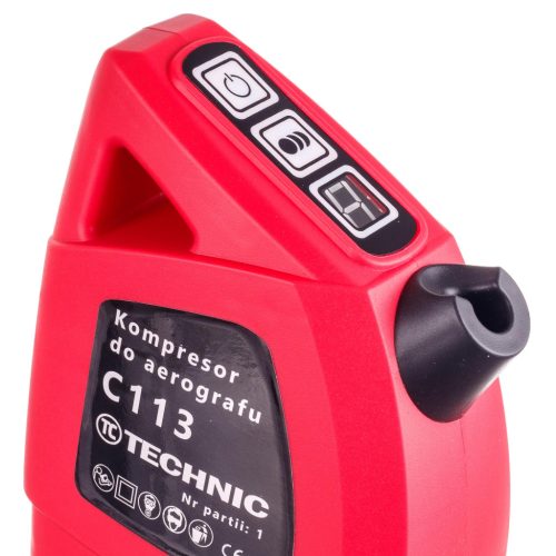 Komplett airbrush készlet kompresszorral, festékszóróval és festékekkel  TC Technic - C113