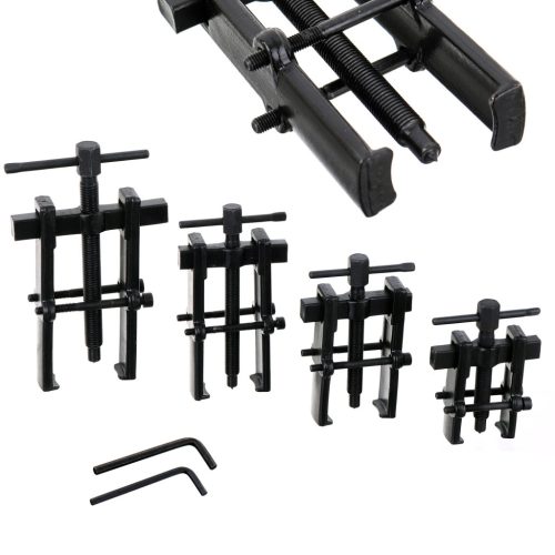 Kétkarú csapágylehúzó készlet, Króm-vanádium Acél, 19-40mm (4 db lehúzó)