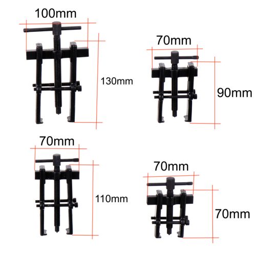 Kétkarú csapágylehúzó készlet, Króm-vanádium Acél, 19-40mm (4 db lehúzó)