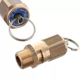   Biztonsági szelep kompresszorhoz, pneumatikus telepítésekhez 3/8" külső menettel  11 bar  - 1 db (AIR TEK S.L.R.)