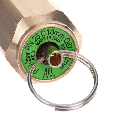 Biztonsági szelep kompresszorhoz 1/2" menetes csatlakozással 10 Bar - Air Tek