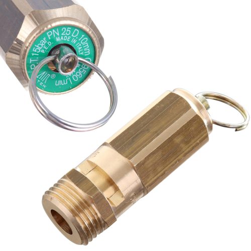 Biztonsági szelep kompresszorhoz 1/2" menetes csatlakozással 15 Bar - Air Tek