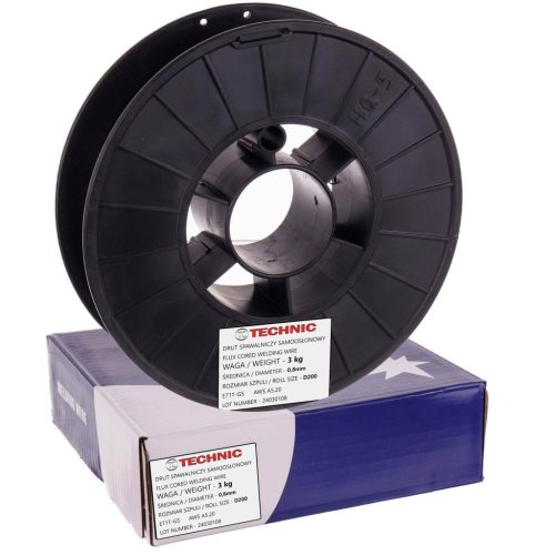 Önárnyékoló hegesztő huzal gázfolyamat nélküli hegesztéshez 0,8 mm, 3 kg - Flux E71T-GS Mig Mag D100
