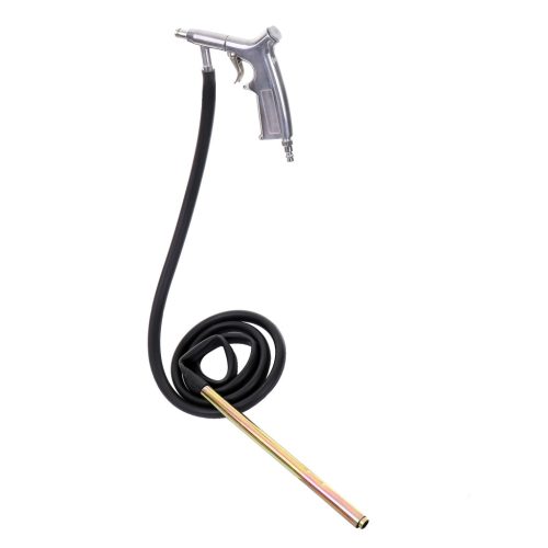 Pneumatikus homokszóró pisztoly, homokfúvó, 4 fúvókával, tömlővel (homok felszívó tömlővel)