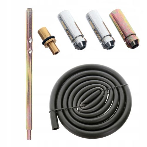 Pneumatikus homokszóró pisztoly, homokfúvó, 4 fúvókával, tömlővel (homok felszívó tömlővel)