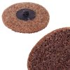 8 db-os csíszolókorong készlet 50 mm-es korongokkal 6 mm-es befogatással (csíszolópapír, filc és nem szőtt szövet korongok)