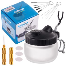   Airbrush tisztító készlet (tartály, kefék, drótok, tű és szűrők) BD-68
