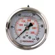 TC Technic glicerines nyomásmérő óra/manométer, 63mm, 1/4" hátsó csatlakozás, 0-250 Bar