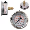 TC Technic glicerines nyomásmérő óra/manométer, 63mm, 1/4" hátsó csatlakozás, 0-250 Bar