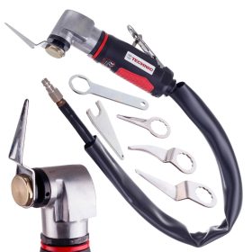   Pneumatikus autóüveg-vágó, 3 vágókéssel és védett tömlővel, 130 l/perc, 6,3 bar, TC Technic AT-9039H (szélvédő kivágó)