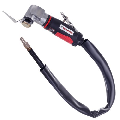 Pneumatikus autóüveg-vágó, 3 vágókéssel és védett tömlővel, 130 l/perc, 6,3 bar, TC Technic AT-9039H (szélvédő kivágó)