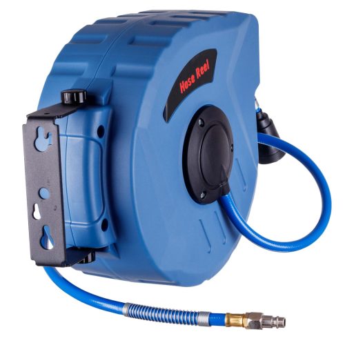 Automata tömlődob pneumatikus alkalmazásokhoz 10 méteres tömlővel, gyorcsatlakozókkal (1 méteres bekötő tömlővel) TC Technic