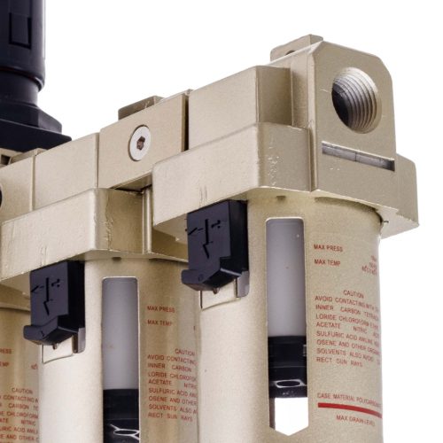 3 lépcsős levegőszűrő egység fényezéshez  0,5 μm-2 μm-5 μm 1/2" (levegő előkészítő blokk autófényezők részére)