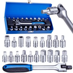   TC Technic 20 részes olajleeresztő csavar kulcskészlet fém dobozban (3/8", Cr-V)