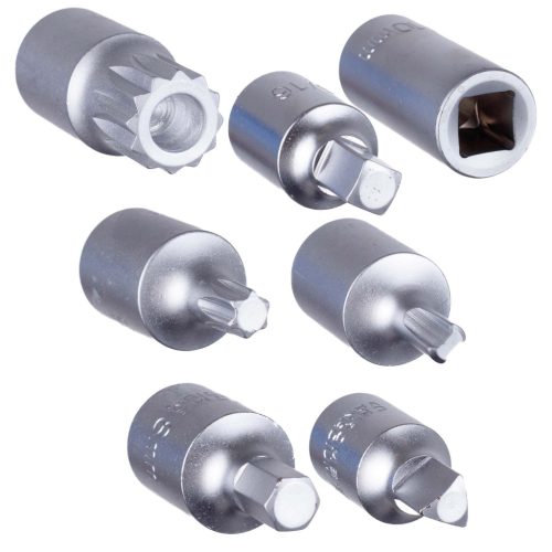 TC Technic 20 részes olajleeresztő csavar kulcskészlet fém dobozban (3/8", Cr-V)