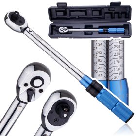  Kalibrált nyomatékkulcs 3/8" 5-60 Nm kétoldalas nyomatékmérési funkció, nyomaték rögzítés TC Technic
