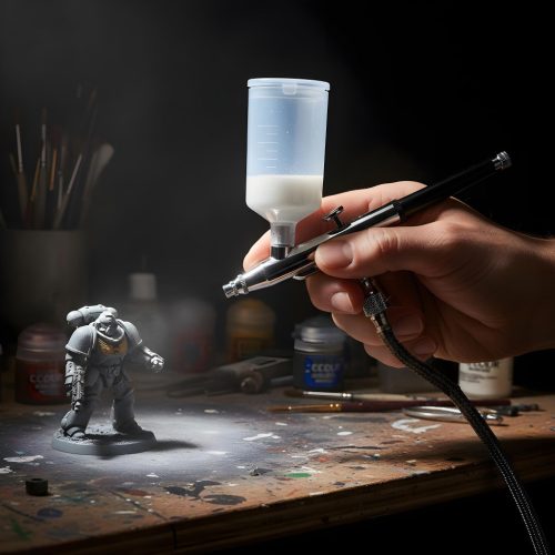 TC Technic AB-131S "Dual-Action" modellező airbrush szett (0.2, 0.3, 0.5 mm fúvókákkal és 2 tartállyal)