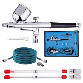   Mini Airbrush Modell Szett - Precíziós AB-130K 0,2/0,3/0,5 mm Fúvókákkal és 1,8 m Tömlővel