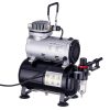 Komplett airbrush készlet 3 literes olajmentes kompresszorral, festékszóróval és festékekkel - TC-20TK
