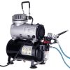Komplett airbrush készlet 3 literes olajmentes kompresszorral, festékszóróval és festékekkel - TC-20TK