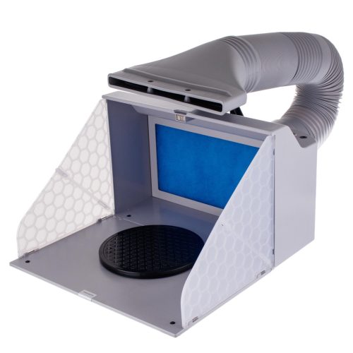 Hordozható airbrush modellező szórófülke, gyorsan összeszerelhető festőkabin