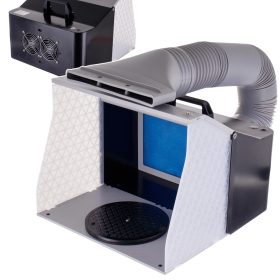   TC Technic AH-310 hordozható airbrush szórófülke LED világítással és dupla ventilátorral