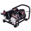 Kompakt, hordozható kétdugattyús airbrush kompresszor szűrővel, nyomásszabályzóval, tartállyal, 6 bar  TC-90F