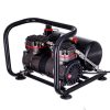 Kompakt, hordozható kétdugattyús airbrush kompresszor szűrővel, nyomásszabályzóval, tartállyal, 6 bar  TC-90F