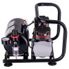 Kompakt, hordozható kétdugattyús airbrush kompresszor szűrővel, nyomásszabályzóval, tartállyal, 6 bar  TC-90F