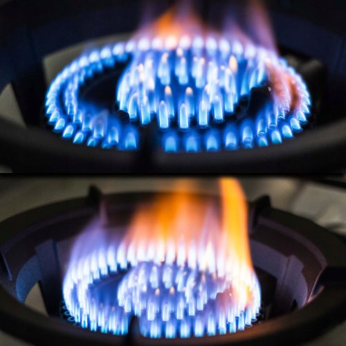 Öntöttvas gázzsámoly, gáztűzhely  PIEZO gyújtással 28,5 cm - 8.5 kW - TC Technic