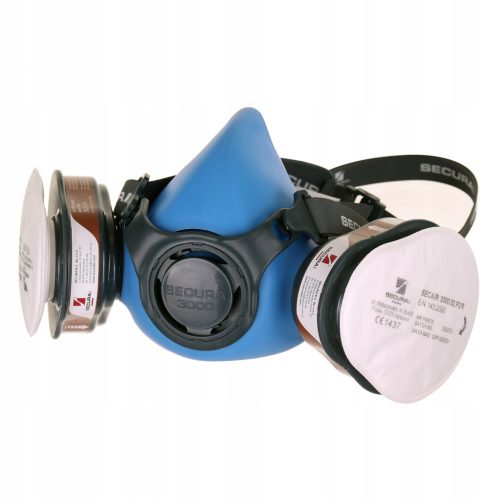 Félmaszk, félálarc fényezéshez és csíszoláshoz SECURA 3000 LAK 