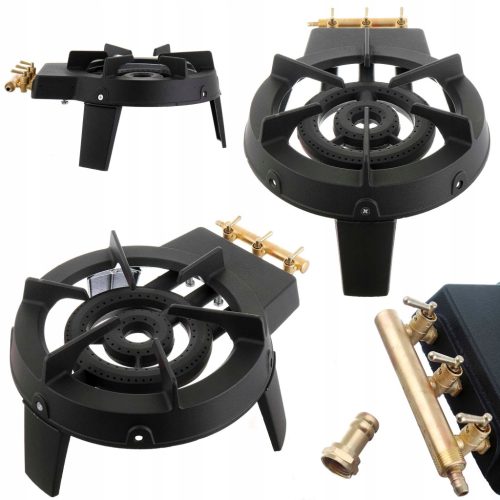 Öntöttvas ipari gázzsámoly, gáztűzhely  33x33 cm - 9,8 kW TC Technic