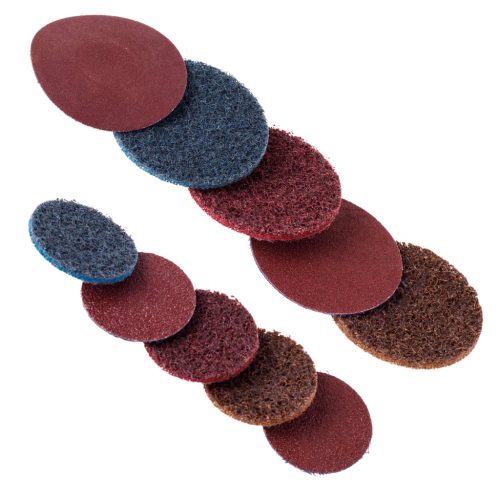 Pneumatikus köszörű és sarokcsíszoló készletben tartozékokkal  50mm 75mm (6 mm-es szárakkal) - TC Technic AT-703432-32K