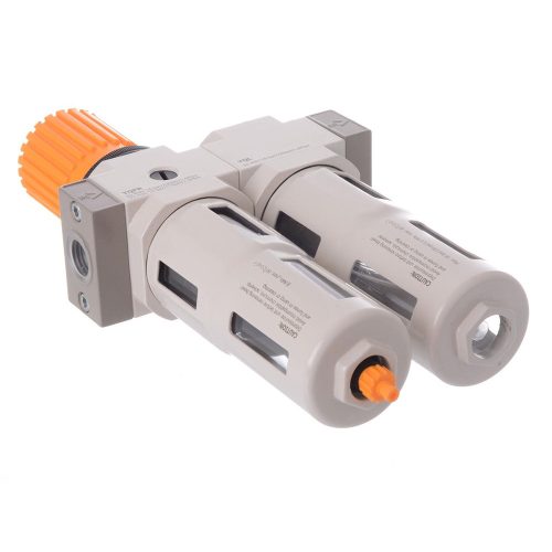 Komplett levegő előkészítő blokk - szűrő, vízleválasztó, olajozó 1/2" Technic yYQFC4010-04  40 mikron