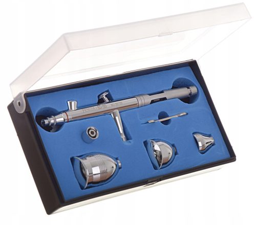 Professzionális airbrush készlet 0.5 mm-es fúvókával, 3 tartállyal (2cm3, 5cm3, 13cm3) Fengda BD-183